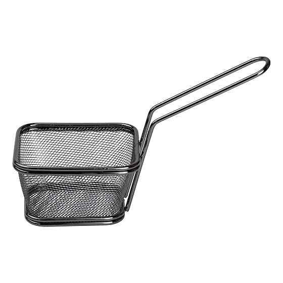 Zhongjing Корзина сервировочная для подачи картофеля фри и снеков 10.5×9×5.5 см Черная HP-19-4- Коломыя