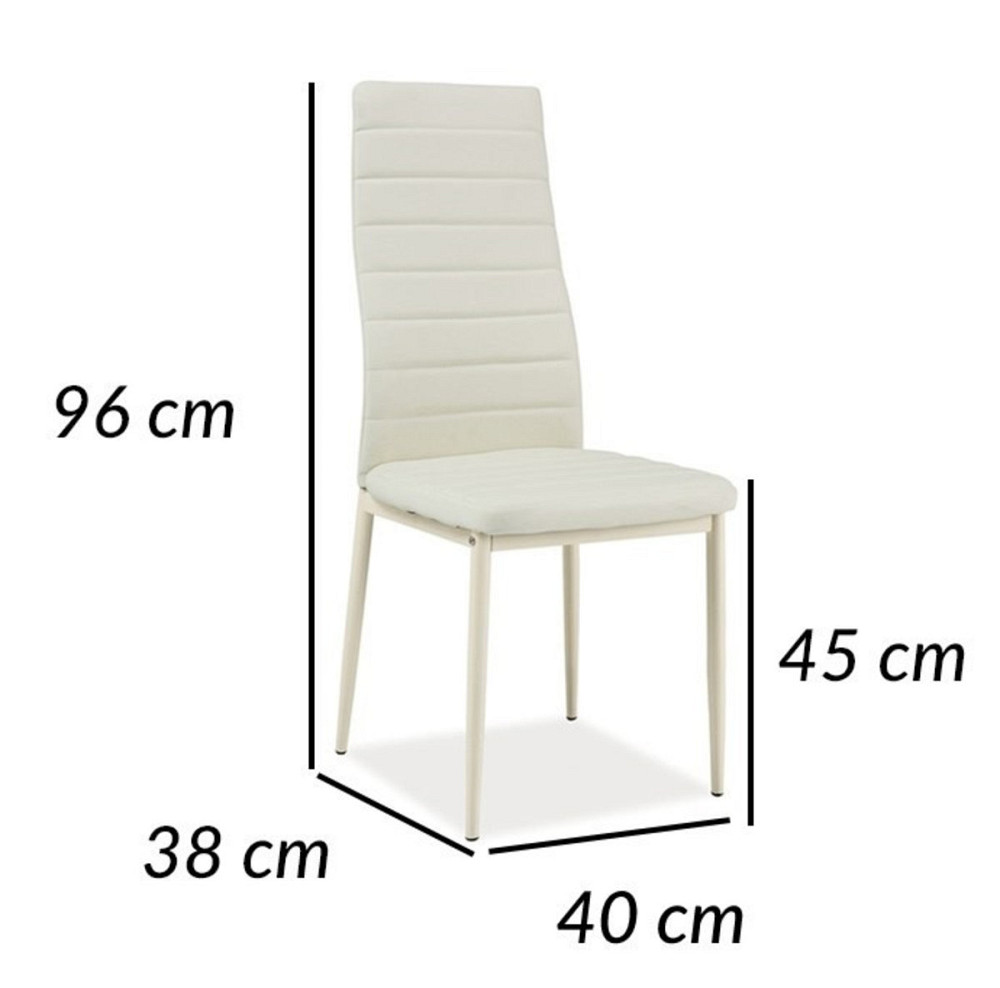 Стілець H261 bis крем каркас/крем екошкіра Київ - фото 2