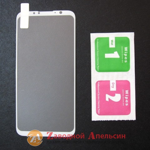 Защитное стекло Meizu 16 Full Glass white Одесса - изображение 1