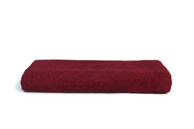 Полотенце однотонное Ideal Textile 50х90 см 400 г/м2 (56860914) Бордовий Черновцы - изображение 2