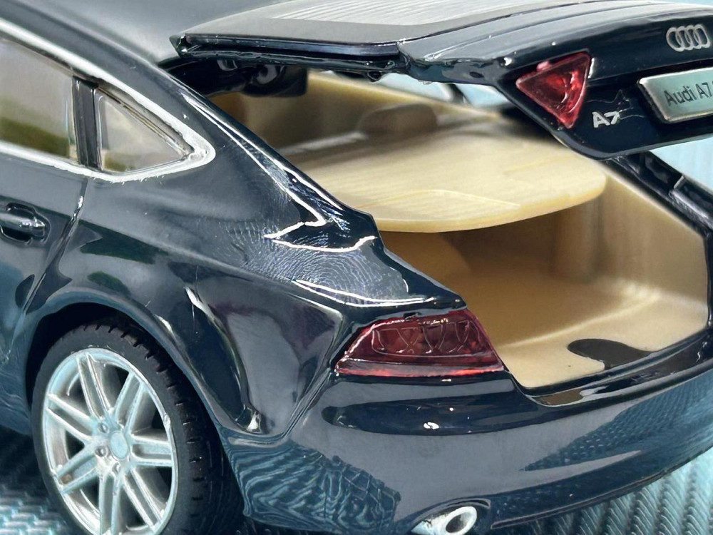 Машина металева Автопром Audi A7 Sportback світло звук відчиняються двері 1:32 Синя (68319) Чернигов - изображение 10