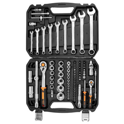 Набір інструментів Neo Tools 82шт, 1/2&quot;, 1/4&quot;, CrV, eco кейс (10-058) Вінниця - фото 3