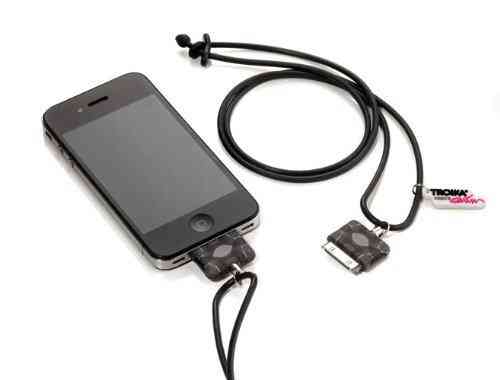 Шнурок Troika для iPhone 4/4S MUSE, чорно-сірий Рівне