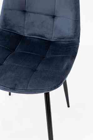 Стілець Квест, чорний / велюр темно-синій Київ