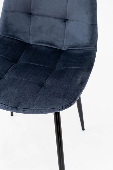 Стілець Квест, чорний / велюр темно-синій Киев - изображение 1