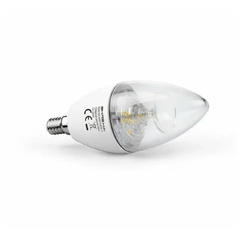 Светодиодная лампа SHINE HAI E14 (Свеча), 4.5 Вт (экв. 40 Вт), 4000K, Натуральный белый Киев - изображение 12