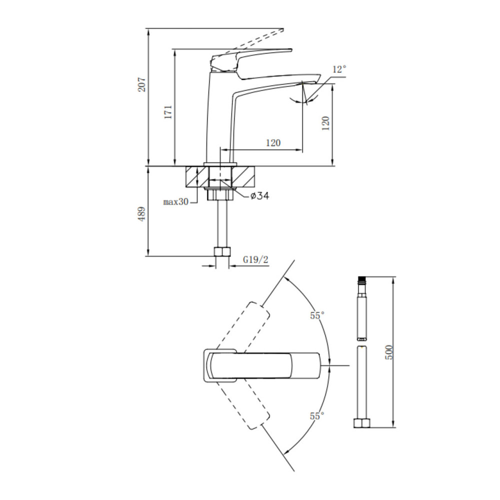 Змішувач для раковини Qtap Tern QTTER2701CRM47584 Chrome Київ - фото 2