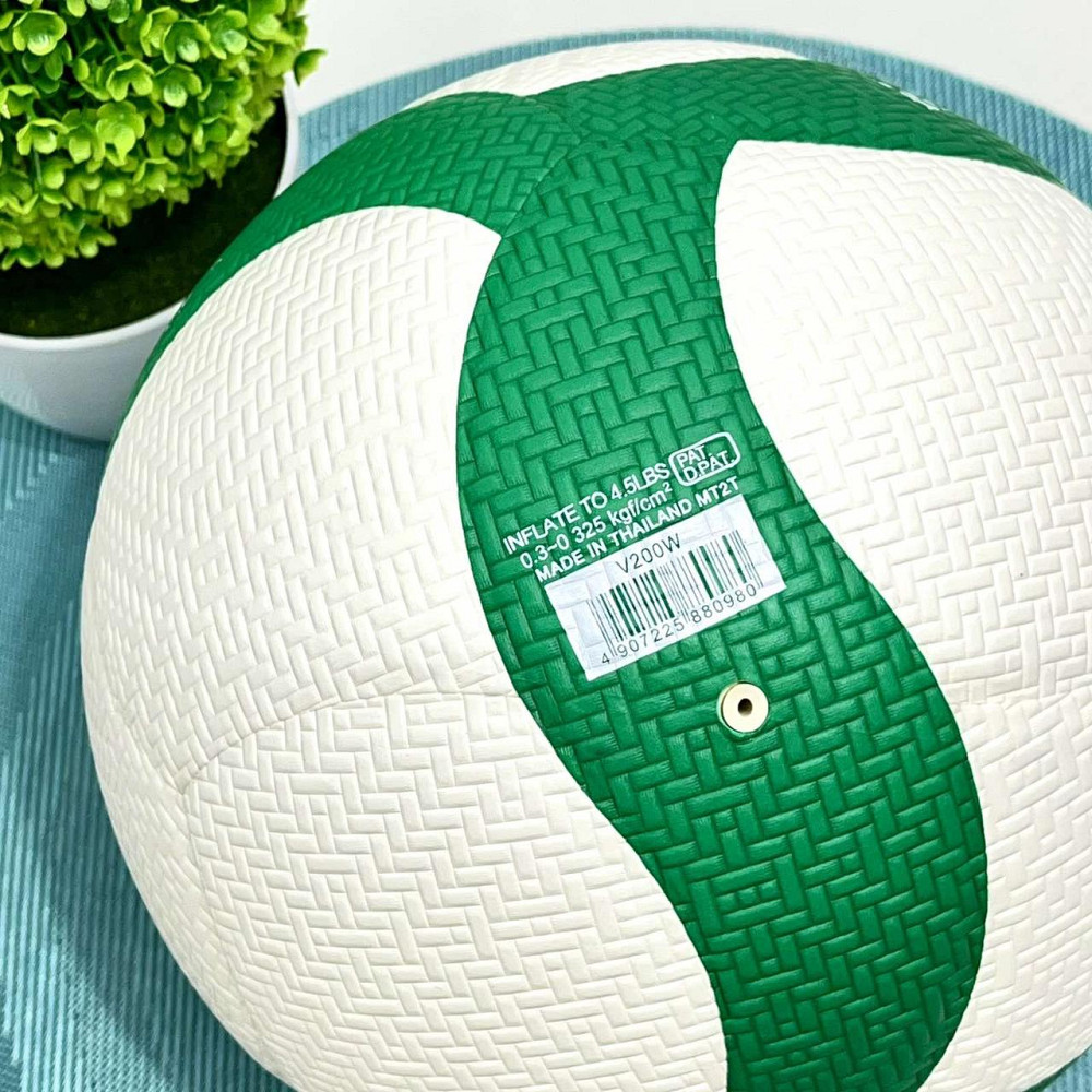 Мяч волейбольный официальный размер 260-280г Бело-зеленый (MS 4383) Чернігів - фото 5