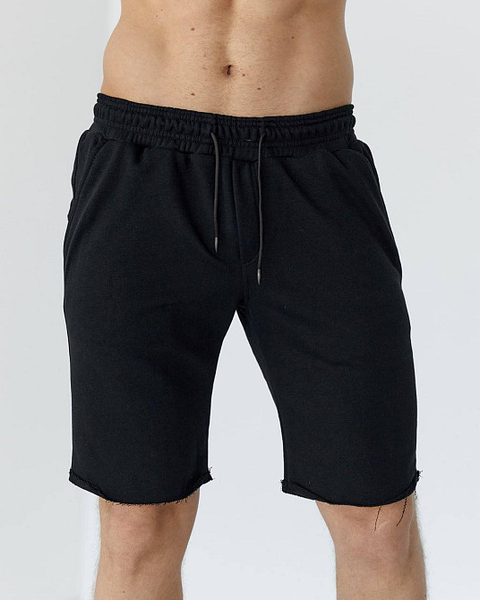 Шорти чоловічі трикотажні Чорний L Харків - фото 3