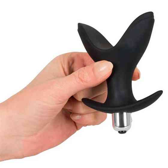 Анальная пробка-расширитель с вибрацией Black Velvets Vibrating Anchor Plug L – Анальные игрушки Винница
