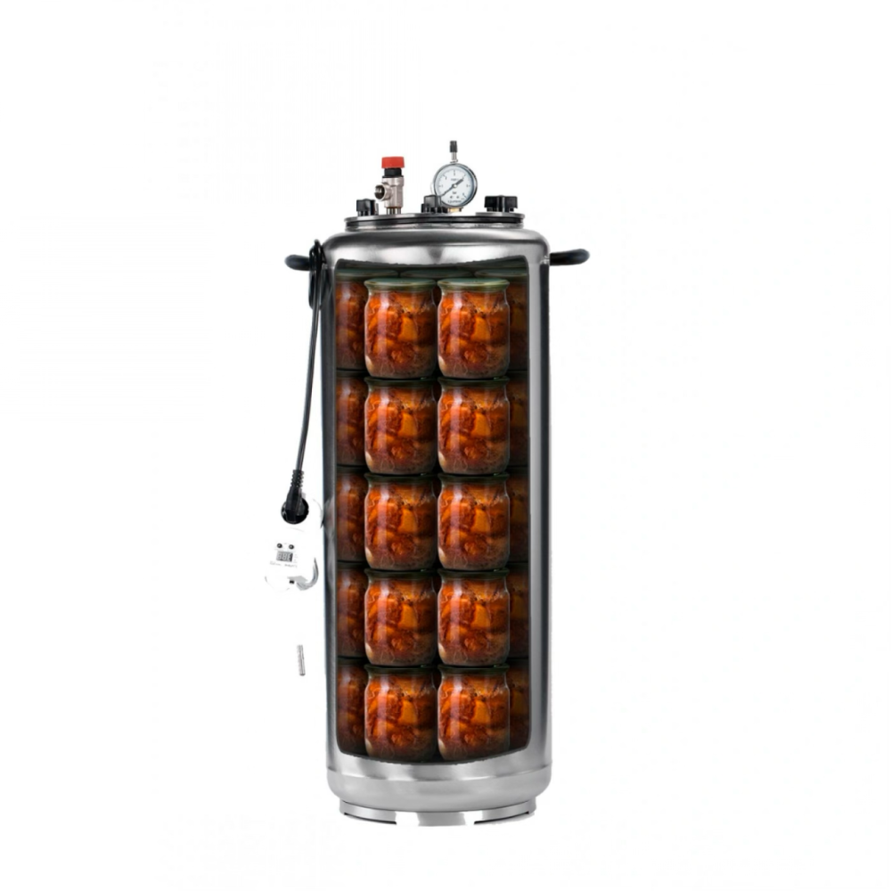 Автоклав бытовой А40 electro, универсальный на 40 банок, электрический из нержавеющей стали Киев - изображение 12