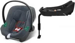 Автокрісло Cybex Silver Cybex Aton B2 I-Size 0-13Kg Steel Grey + Baza One Isofix Київ - фото 1