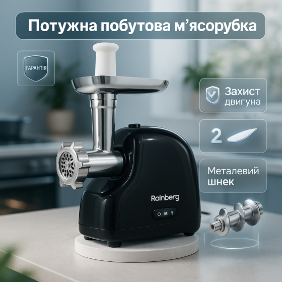 Электрические мясорубки кухонные, Мясорубка овощерезка соковыжималка, Мясорубка с легкой чисткой AG-40 Львов
