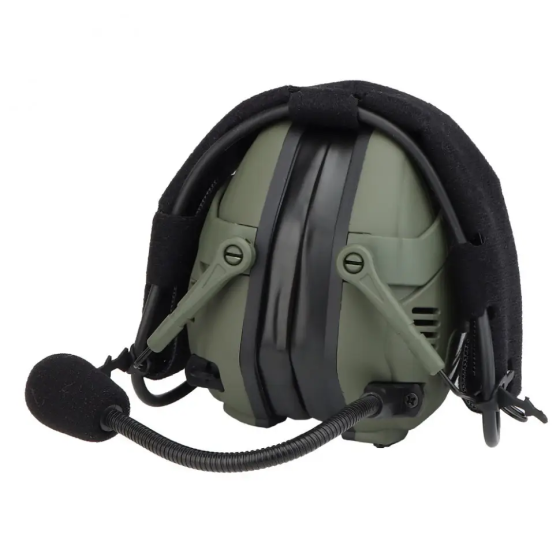 Тактичні активні навушники Wosport HD-16 Гарнітура з шумопоглинанням + Bluetooth (Оливковий) Вінниця