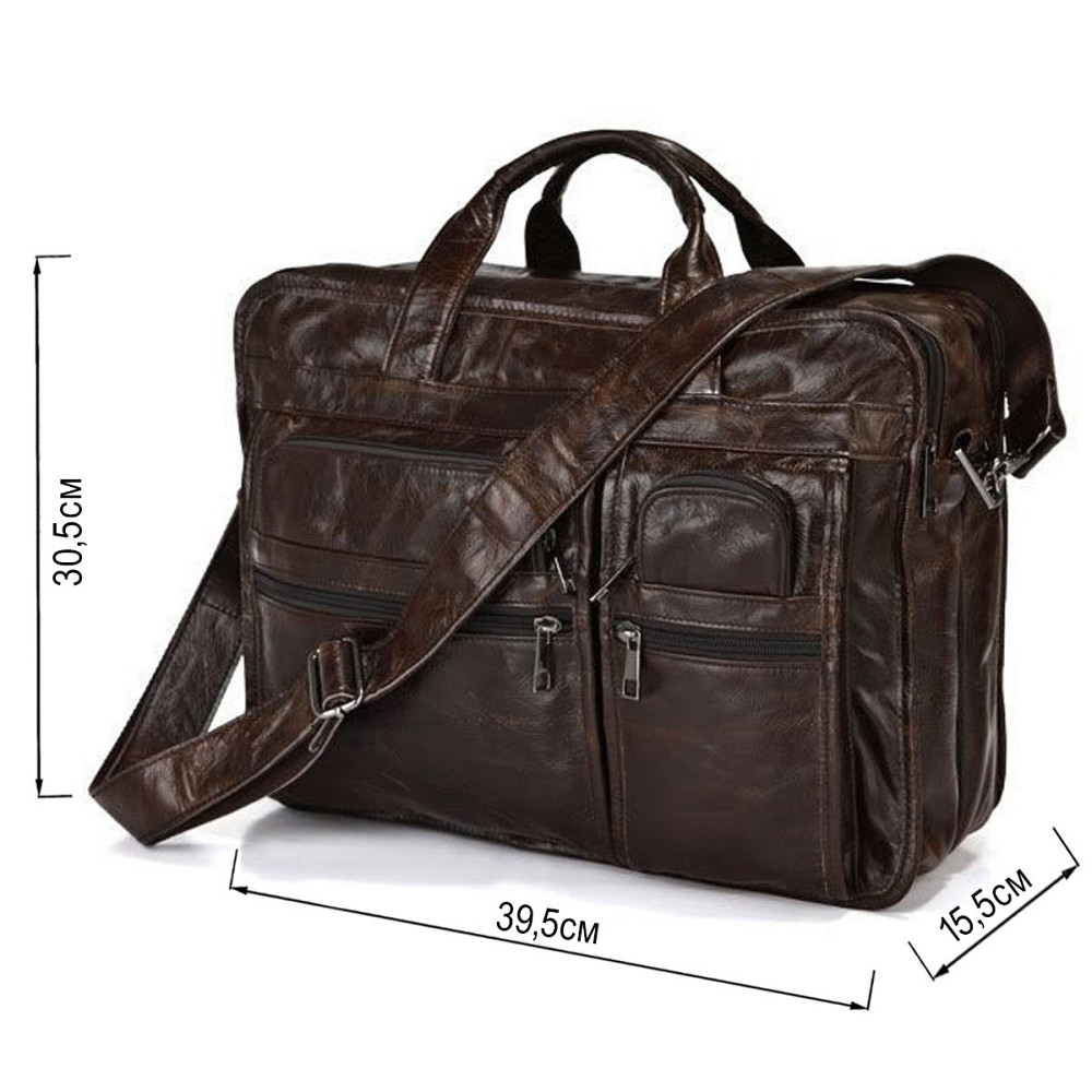 Сумка мужская Vintage 14056 Коричневая Киев - изображение 3