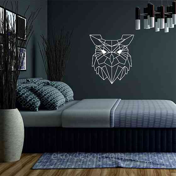 Настенный декор Панно «Сова» Декор на стену 50*45 см, Белый Киев