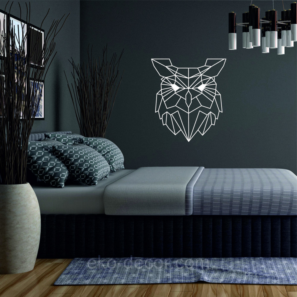 Настенный декор Панно «Сова» Декор на стену 50*45 см, Белый Киев - изображение 3