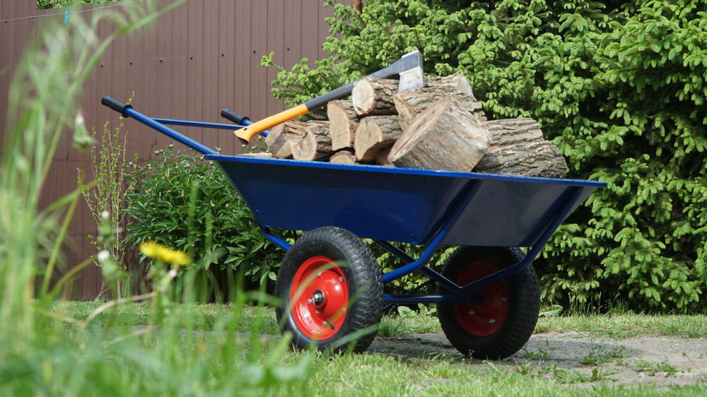 Тачка садовая Garden joys Синий 110/200л Тачка для перевозки мусора Тачка для перевозки песка Тачка для груза Белая Церковь - изображение 1