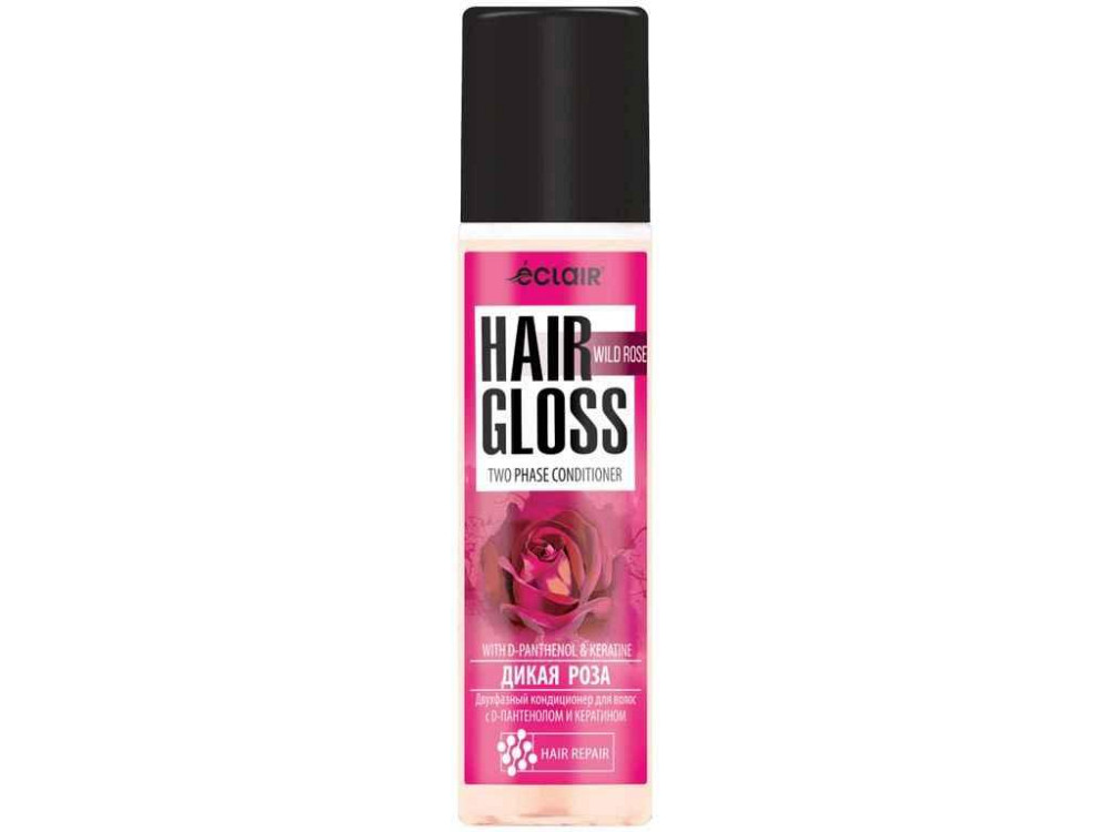 Кондиционер для волос 200мл Двухфазный Wild rose/Дика роза ТМ HAIR GLOSS Киев - изображение 1