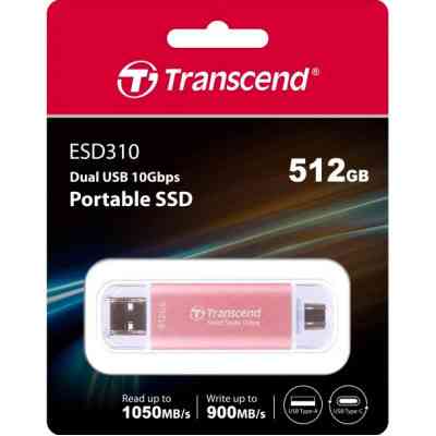 Накопичувач SSD USB 3.2 512GB Transcend (TS512GESD310P) Вінниця