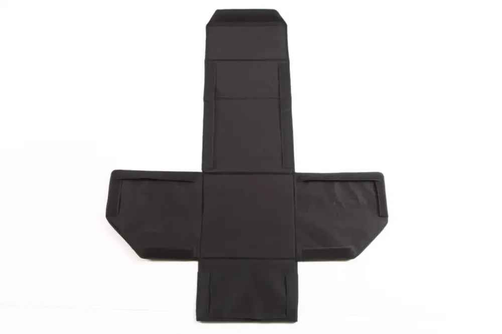 Сумка в багажник на липучках кожзам 30*30*30 см АвтоКомфорт черный/серая нить Винница - изображение 3