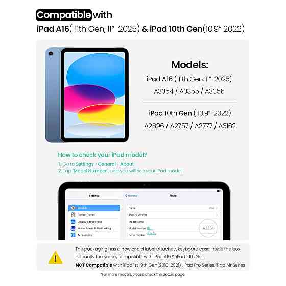 Чохол-клавіатура Nillkin для iPad A16 (11th/10th Gen) Сірий QWERTY трекпад 7-колірне підсвічування портрет/ландшафт Київ