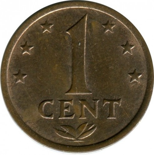 Нидерландские Антильские острова 1 цент, 1970-1978 Полтава - изображение 1