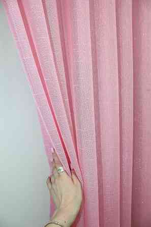 Тюль VR-Textil 1302т Батист с люрексовой нитью Розовый 300х250 см (42-0832) Киев