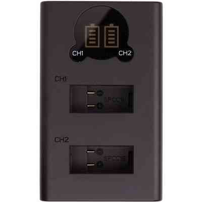 Зарядний пристрій для фото PowerPlant GoPro SPCC1B with display 2 slots (CH980253) Вінниця
