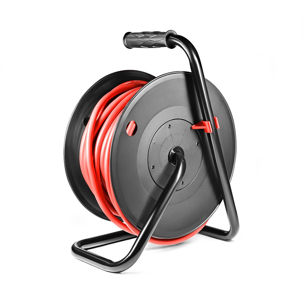 Подовжувач на котушці Stark CRP 2525-P (242000002) 4 розетки, 25 м, чорно-червоний ( 18933 ) Харьков - изображение 5