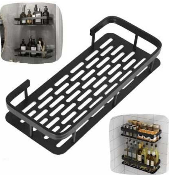 Полиця для ванної кімнати Настенная Угловая ПОЛКА Для душа  органайзер. Харків - фото 3