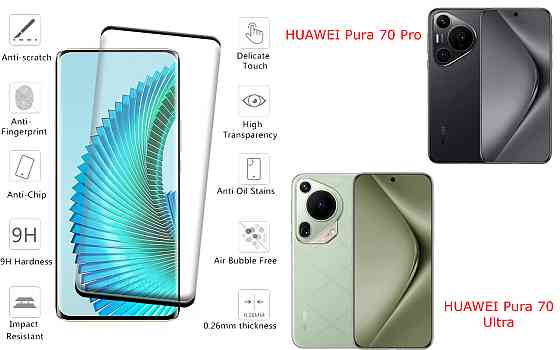 Защитное стекло HyperGlass Pro для HUAWEI Pura 70 Pro, Pura 70 Ultra – максимальная чувствительность и защита Киев