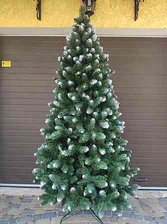 Штучна ялинка Королева з білими кінчиками з м'якою голкою ПВХ 3 Одеса