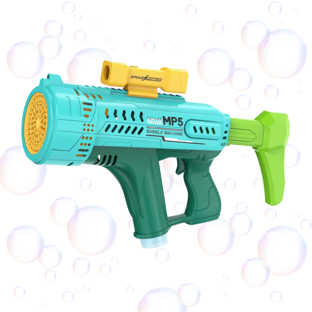 Мыльные пузыри для детей, пистолет для мыльных пузырей с подсветкой, игрушечный генератор пузырей, зеленый Каменец-Подольский - изображение 7
