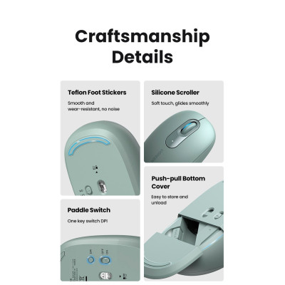 Мышка Ugreen MU105 Wireless Green (90672) Винница - изображение 5