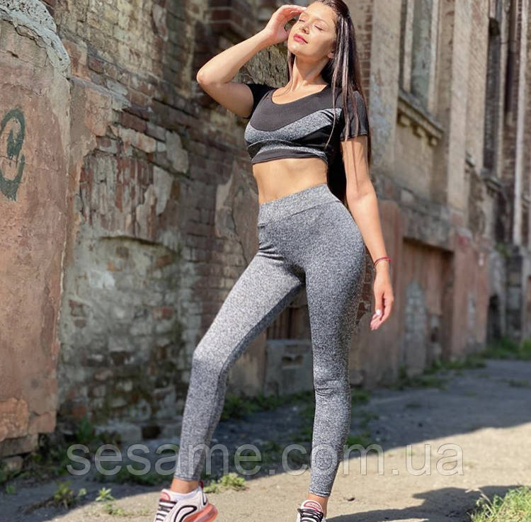 Костюм спортивний жіночий лосини та топ для фітнесу Харків - фото 3