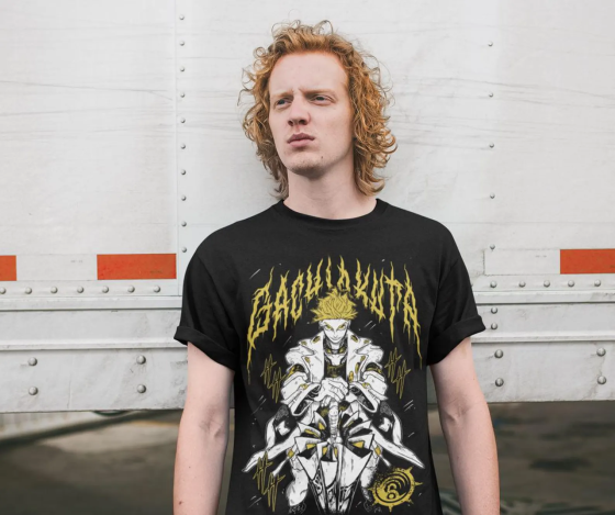 Футболка для мальчика аниме Гакхиакута Томе Джапанесе Танкобон оверсайз (рост от 165 до 180 ) Черний AnimeJ0700m Днепр