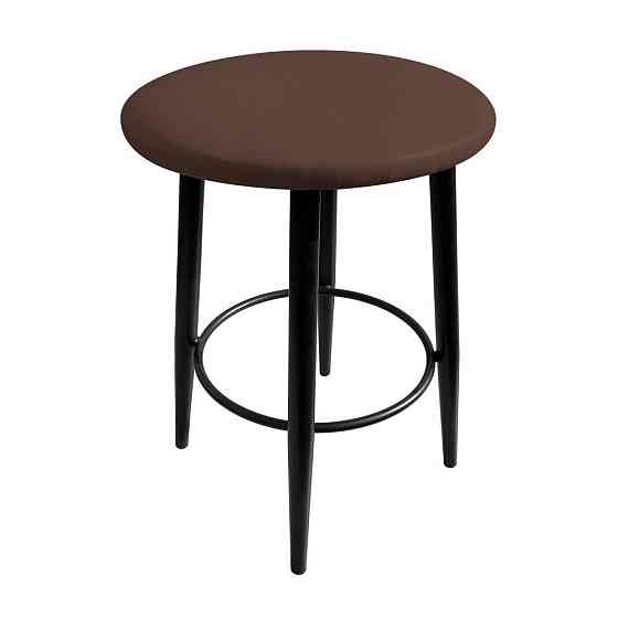 Стілець табурет м'який MollyDesign Rocky 16 чорні ніжки Коричневий Київ