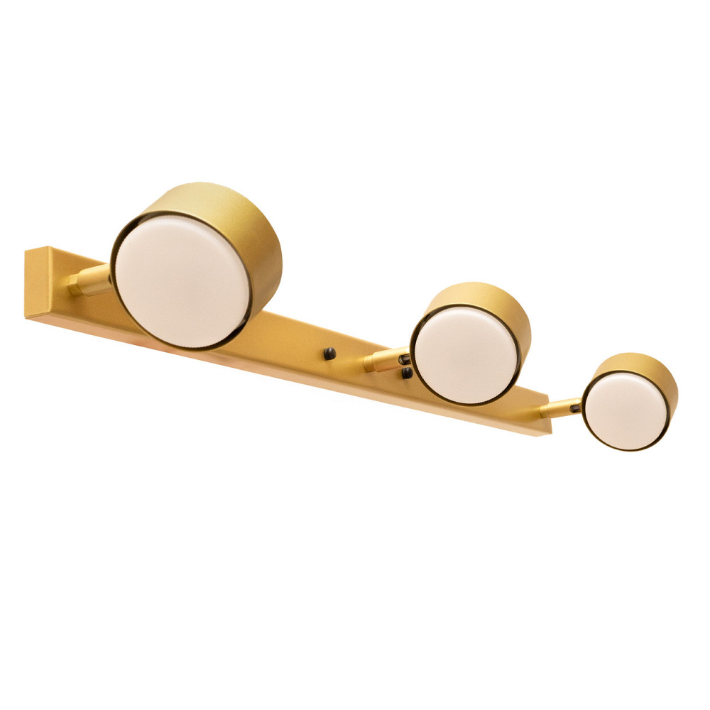 Настінний світильник MSK Electric Copter підсвітка на три плафони GX53 античне золото NL 80400-3 GD Одеса - фото 3