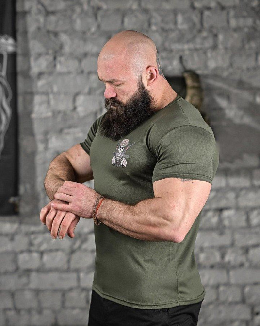 Тактична вологовідводна футболка водія олива ДЛ6480 Одеса - фото 3