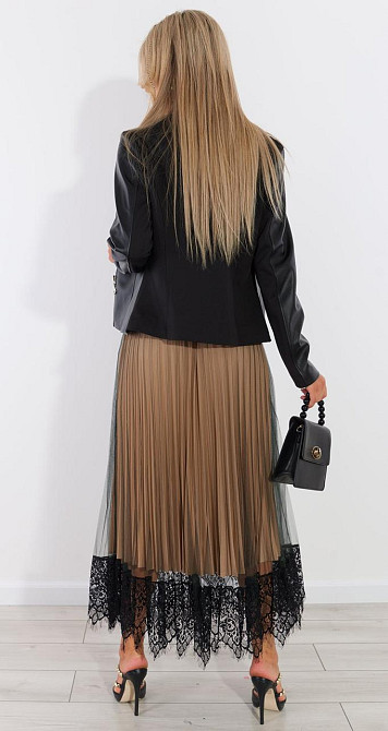 Куртка піджак з екошкіри (42) Київ - фото 2