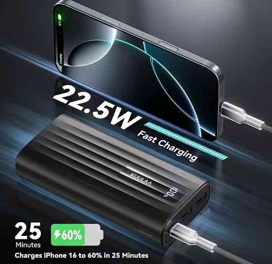 Павербанк KUULAA 20000mAh 22.5W PD Fast Charging Харьков