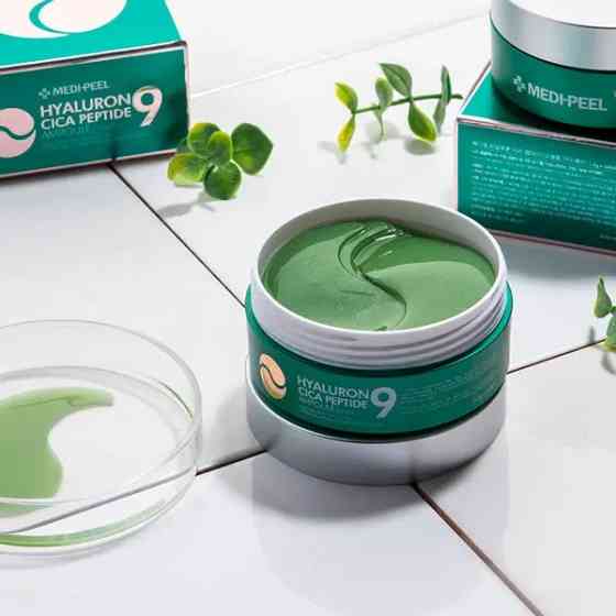 Успокаивающие гидрогелевые патчи с пептидами Hyaluron Cica Peptide 9 Ampoule Eye Patch Medi-Peel 60 шт Киев