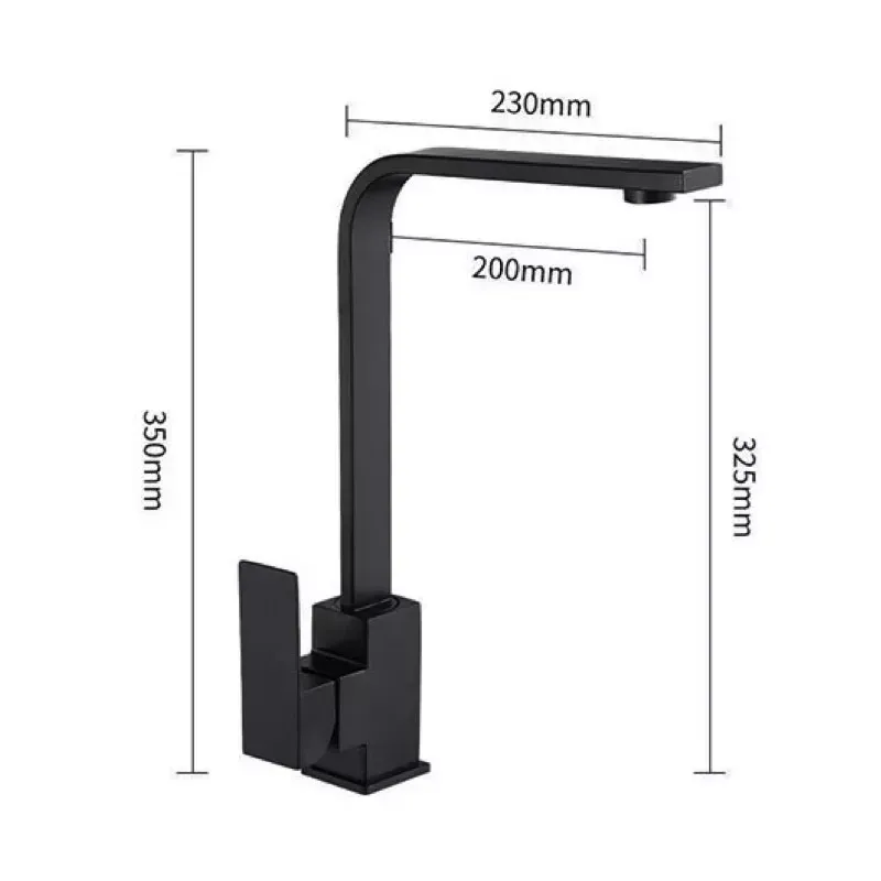 Смеситель для кухни WEZER PRO4A-02-BLACK черный Киев - изображение 4