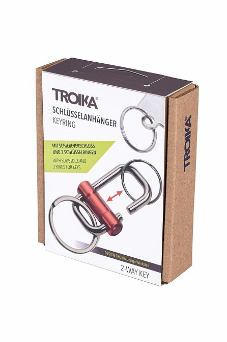 Брелок для ключів Troik, карабін, червоний Рівне - фото 2
