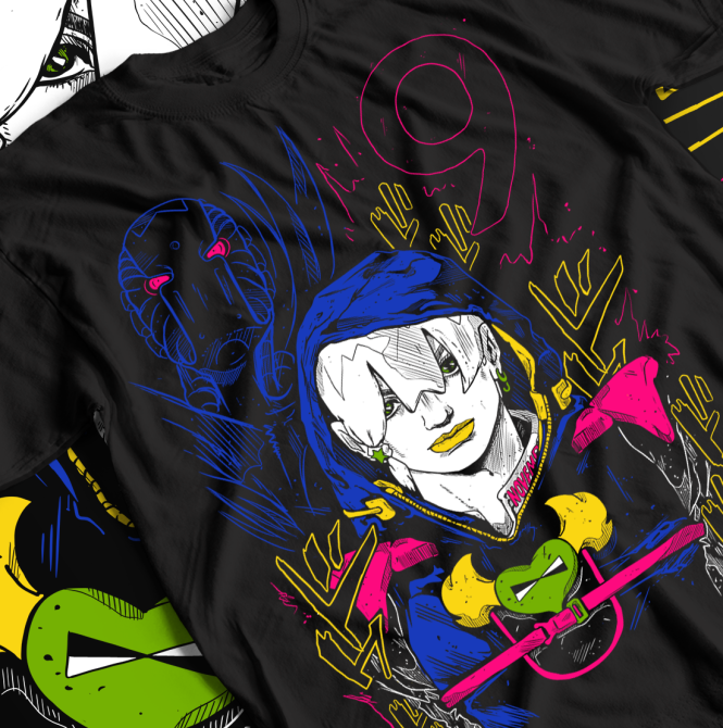 Футболка для мальчика аниме Джодио Джоестар Джоджо С оверсайз (рост от 165 до 180 ) Черний AnimeJ0602m Днепр - изображение 1