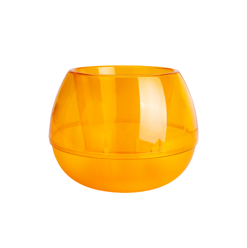 Вазон Сфера 14см бурштиновий Алеана Житомир - изображение 1