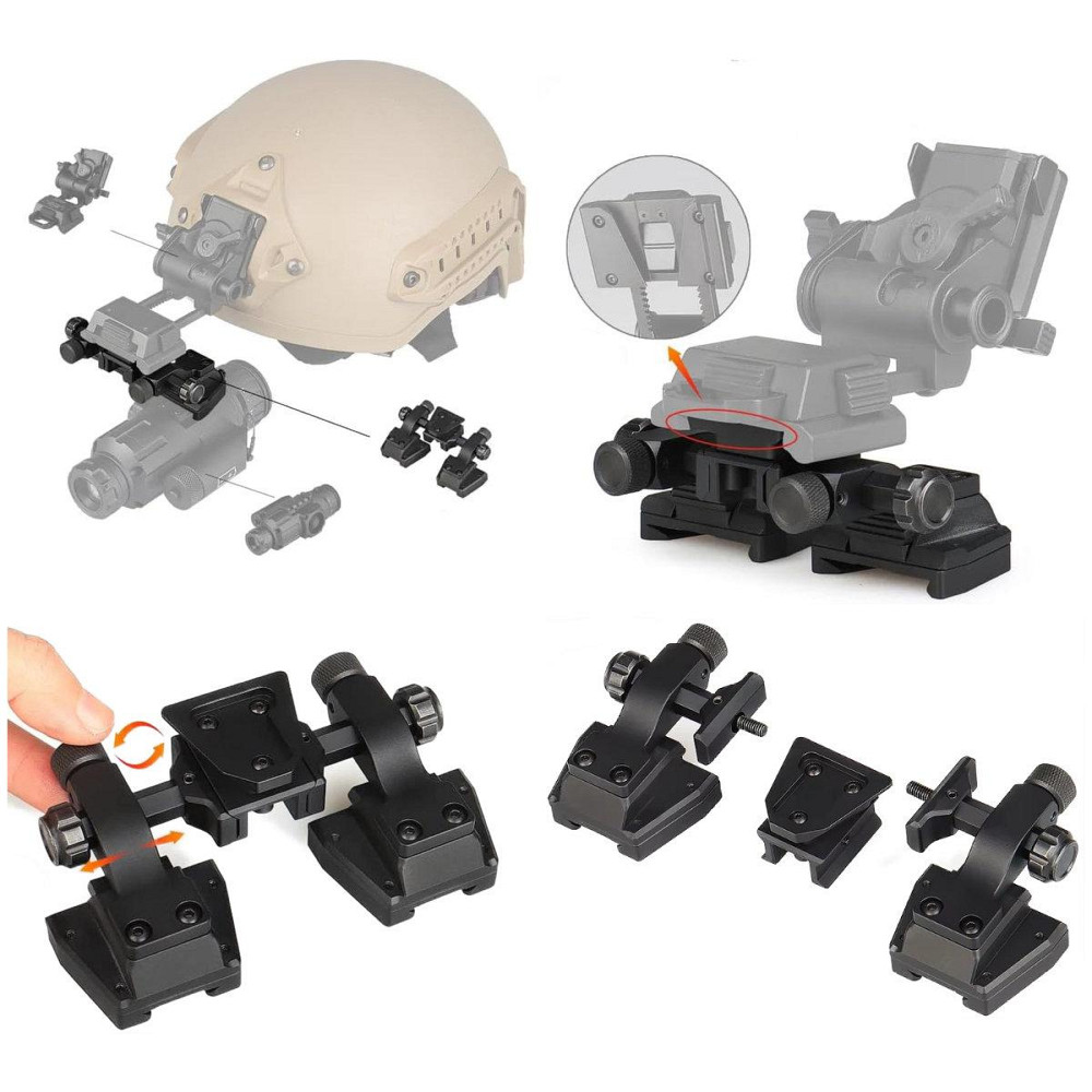 Крепление для ПНВ двойное Spina Optics Binock CL24-0251, тип крепления Wilcox для NVG30, совместимо с L4G24 Solmir Киев - изображение 9