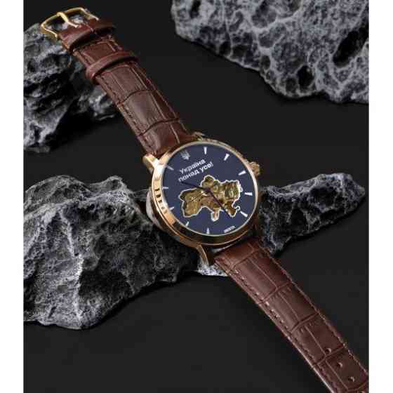 Чоловічий наручний годинник Besta Skeleton UA (Коричневий) Вінниця