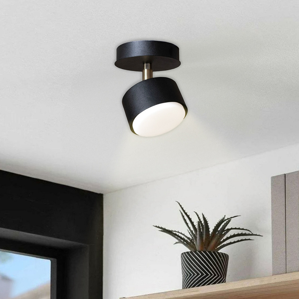 Светильник потолочный MSK Electric Copter с поворотным плафоном под лампу GX53 NL 80405-1 BK Одесса - изображение 2